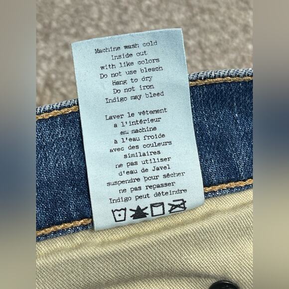 Designer Rag & Bone 10 inch Dre Jeans womens sz 25 distress blue jeans - Picture 5 of 15